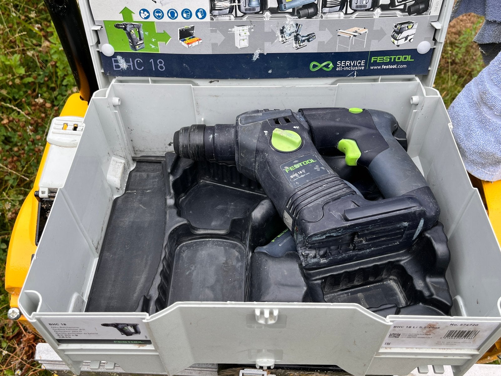 Festool klopboormachine bhc18, Boormachine, Ophalen of Verzenden, Variabele snelheid, Gebruikt