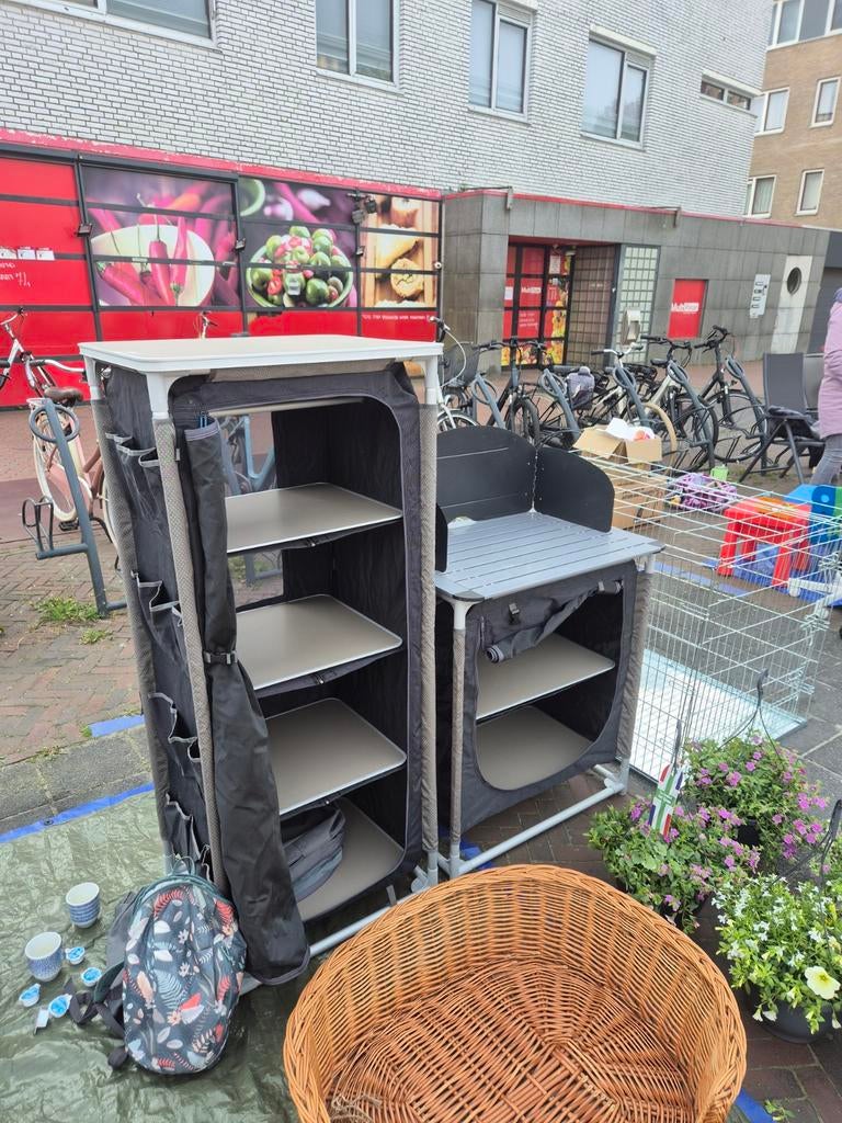 Vrijbuiter outdoor campingkast en kookmeubel, Ophalen of Verzenden, Gebruikt