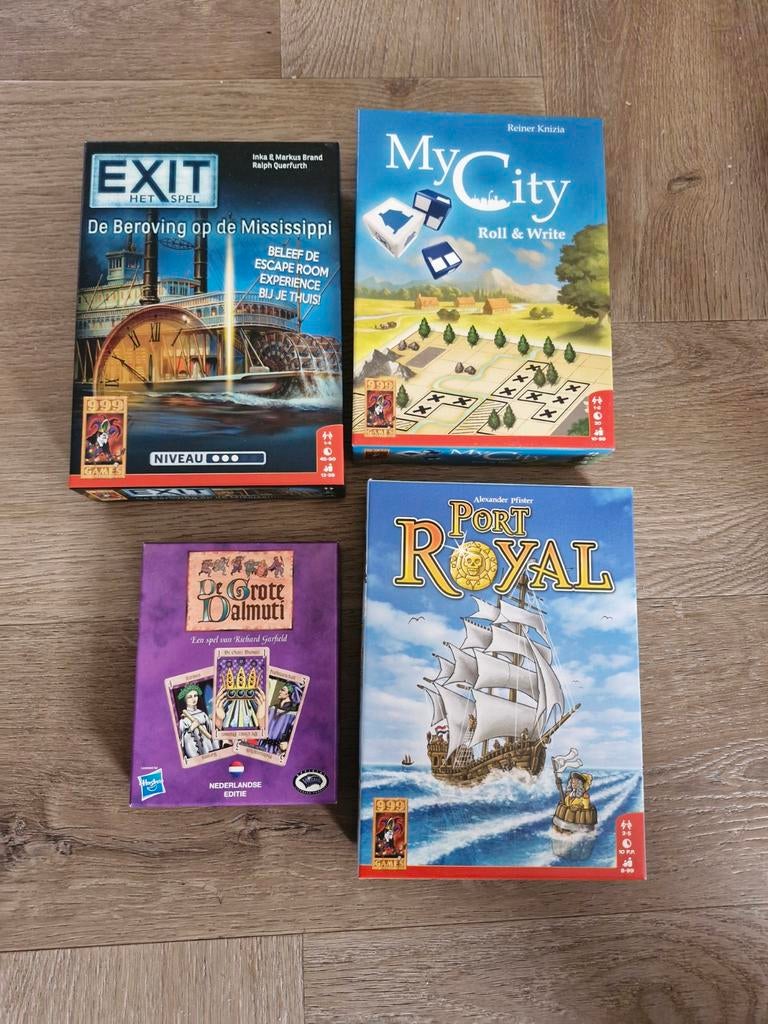 Bordspellen pakket – o.a. Exit, Port Royal, What Do You Meme, Ophalen
