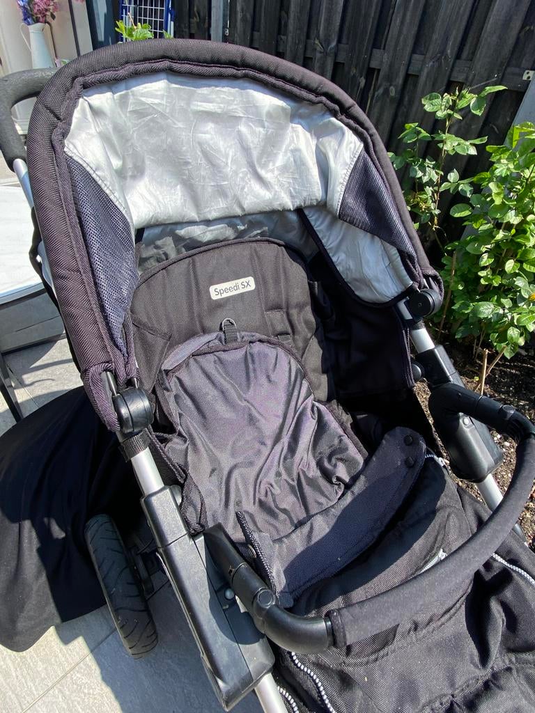 Quinny Speedi SX kinderwagen - Zwart, Ophalen, Gebruikt, Quinny, Verstelbare rugleuning