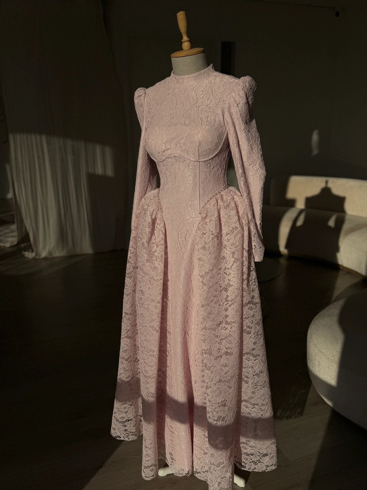 Evening dress, Overige typen, Verzenden, Zo goed als nieuw, Roze