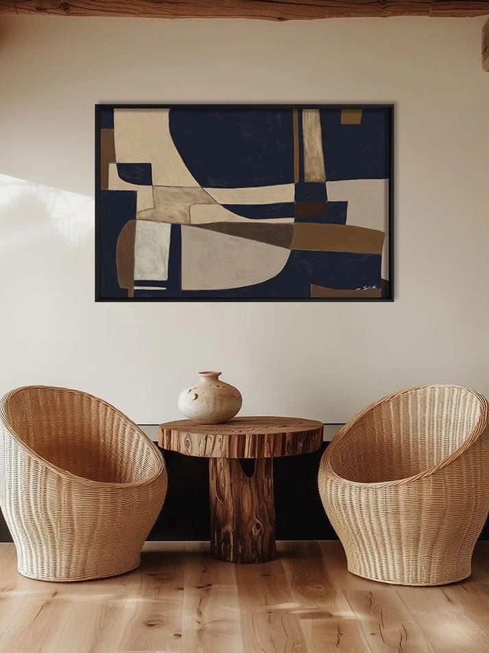 Akoestisch en abstract Ilse van Stoltz 120x80 cm, Ophalen, Nieuw, Schilderij, 100 tot 125 cm