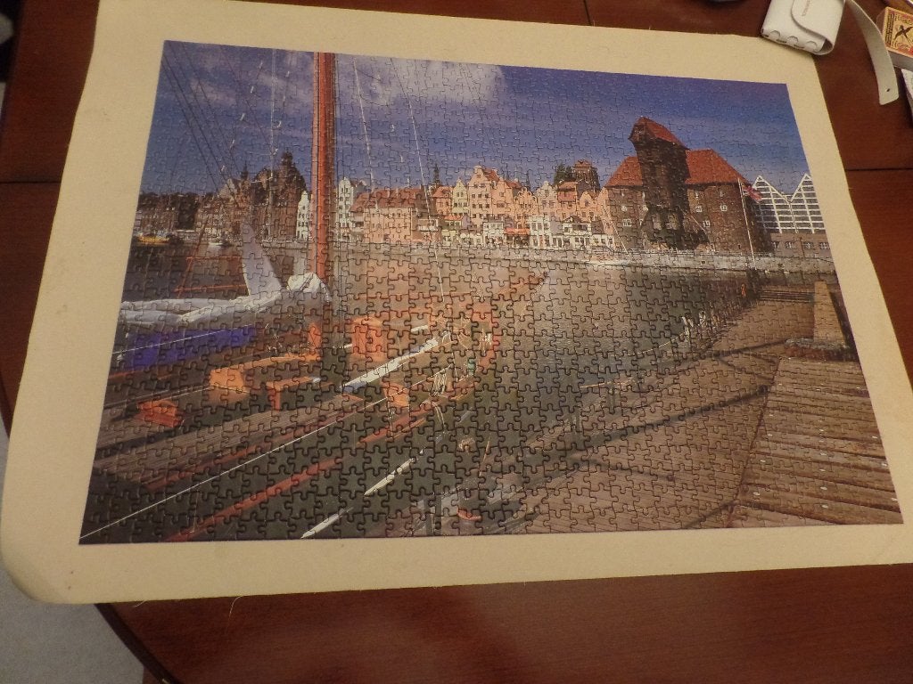 Puzzel Danzig, Praag St Petersburg 3 x 1000 stuks in 1 doos, Ophalen of Verzenden, 500 t/m 1500 stukjes, Gebruikt