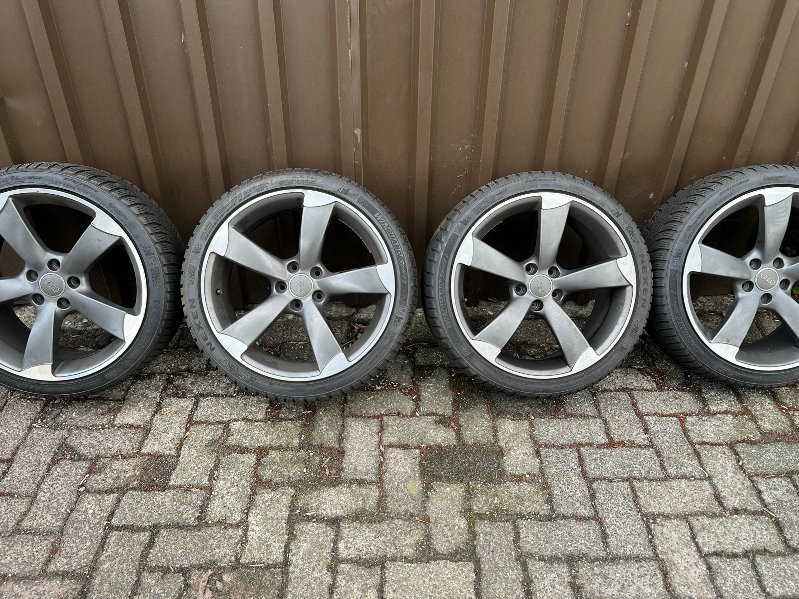 Audi winterbanden 255/35R19, Auto-onderdelen, Banden en Velgen, Gebruikt, 255 mm, Banden en Velgen, Winterbanden