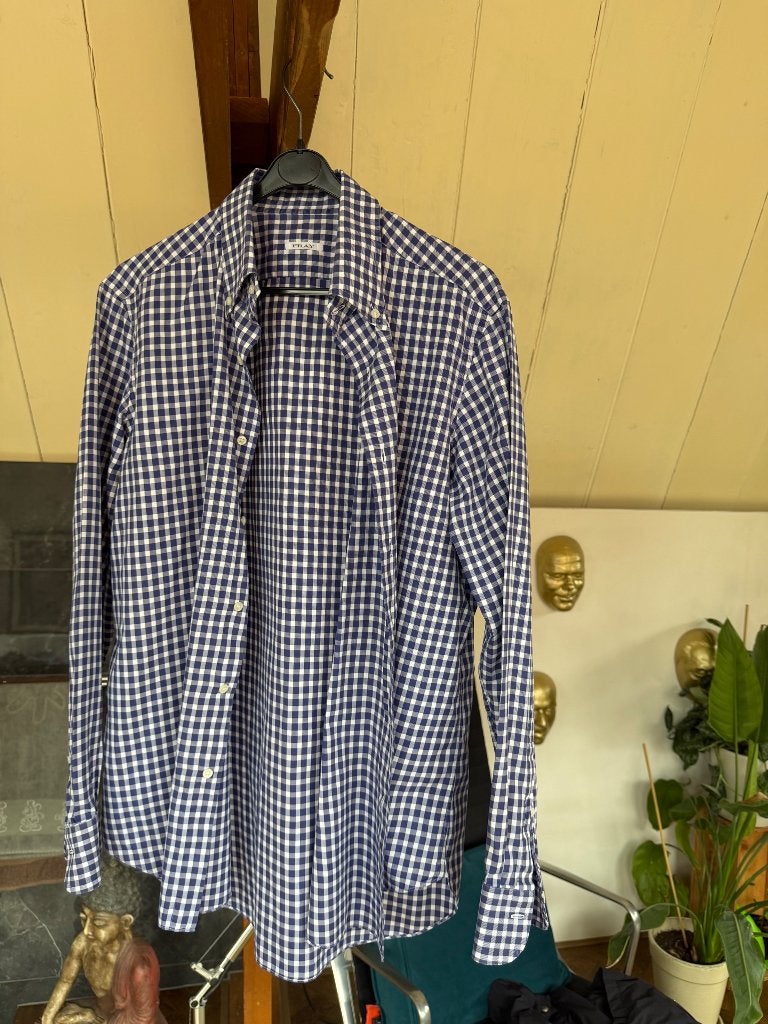 Overhemd Fray, maat 41 nieuw, Kleding | Heren, Ophalen, Blauw, Fray, Zo goed als nieuw