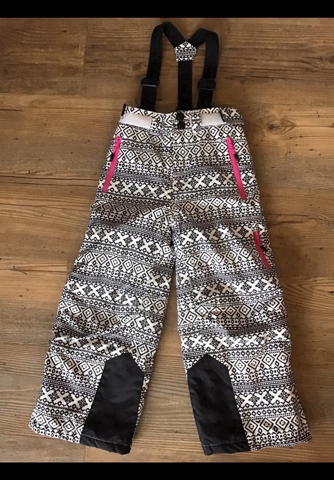Kinder skibroek sneeuwbroek maat 110 Mountain Peak zwart wit, Overige merken, 100 tot 140 cm, Ophalen of Verzenden, Zo goed als nieuw