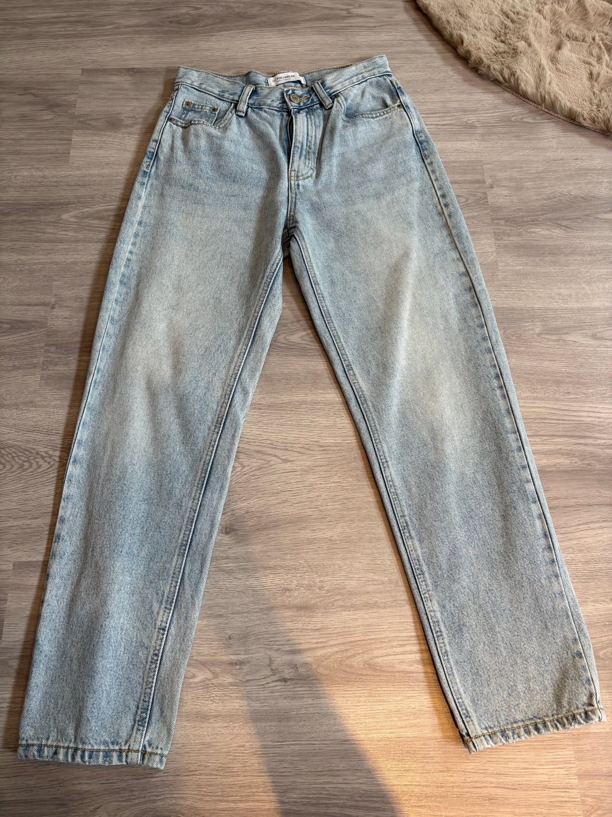 Pull&Bear lichtblauwe wide leg jeans - Maat 34 (XS), Blauw, Ophalen of Verzenden, Zo goed als nieuw, Maat 34 (XS) of kleiner
