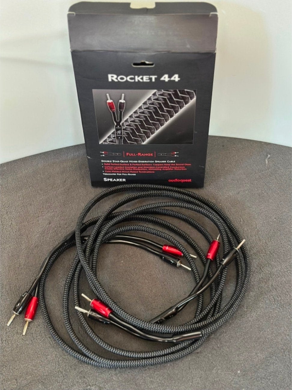 AudioQuest Rocket 44  2.5 mtr, Audio, Tv en Foto, Audiokabels en Televisiekabels, Ophalen of Verzenden, Gebruikt, 2 tot 5 meter