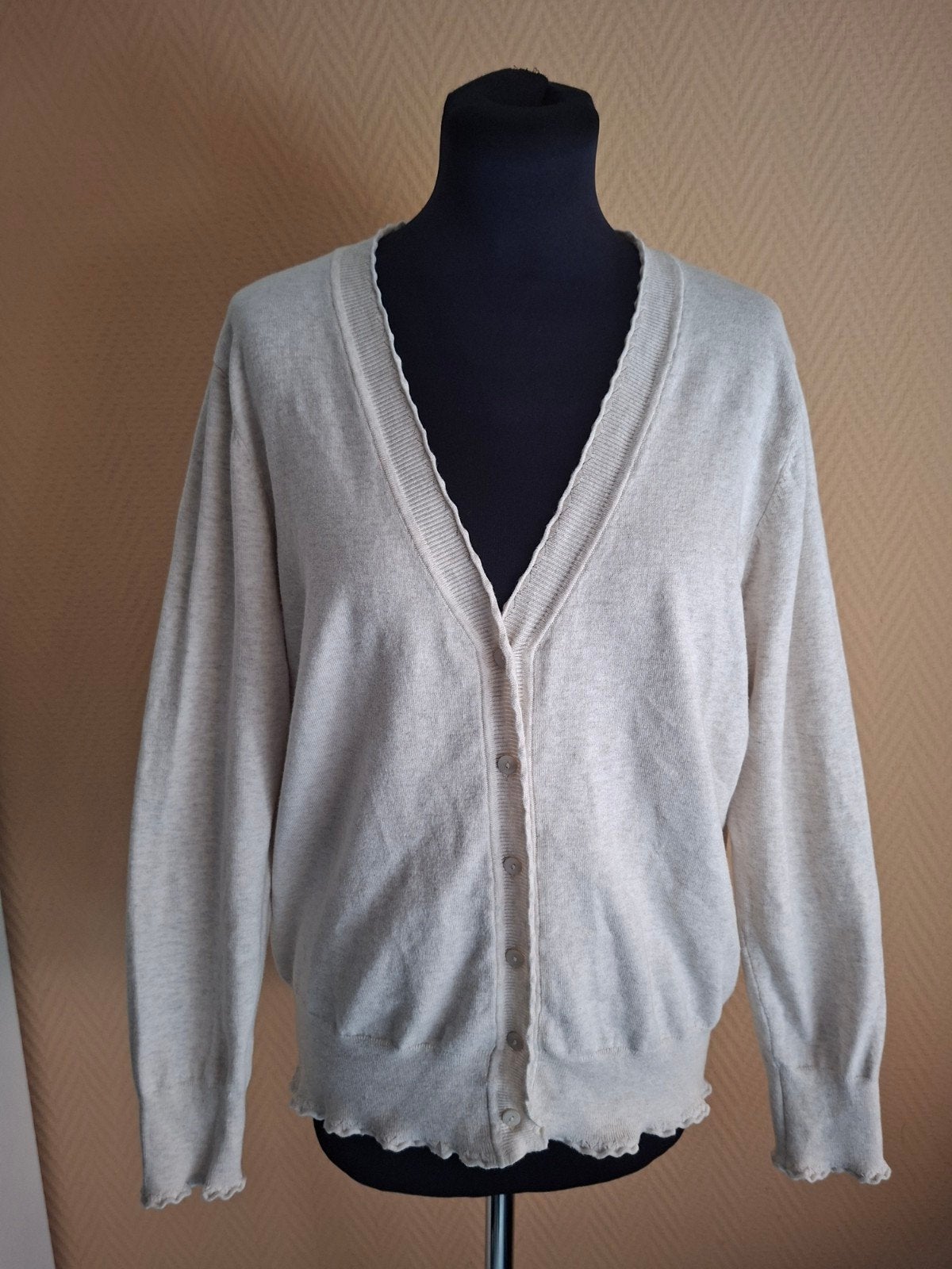 John Bardale Vestje - Maat XL - Beige, John Bardale, Beige, Maat 46/48 (XL) of groter, Ophalen of Verzenden