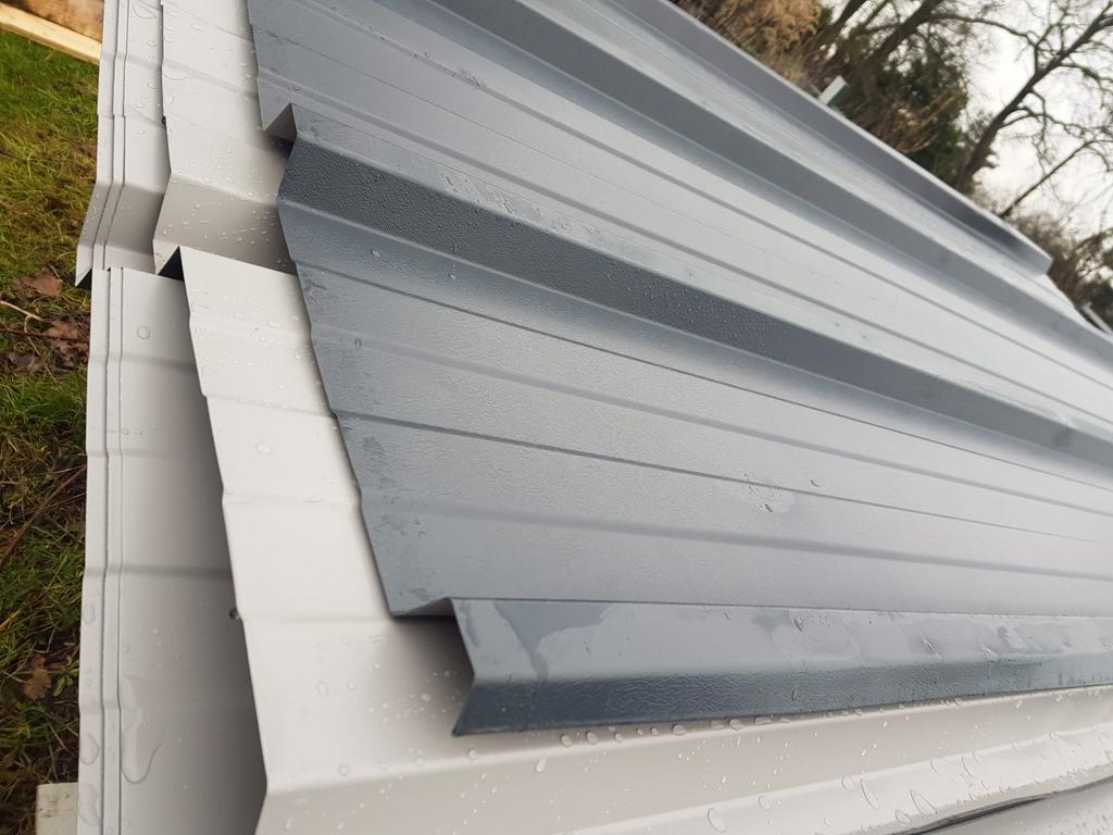 Nieuwe Damwand platen antraciet, Doe-het-zelf en Verbouw, Dakpannen en Dakbedekking, Zwart, Nieuw, 15 m² of meer, Metaal
