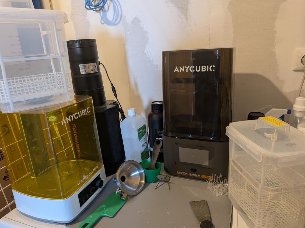 Anycubic Photon Mono 4 Ultra + Wash & Cure 3, Computers en Software, 3D Printers, Nieuw, Ophalen