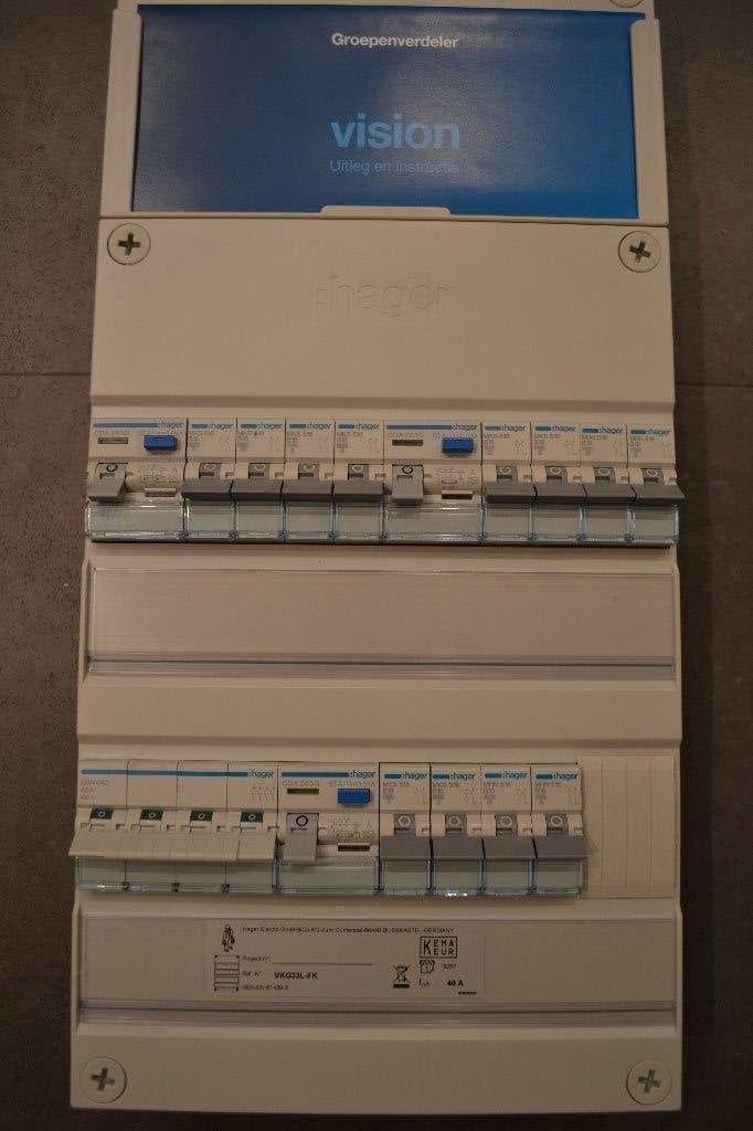 Hager groepenkast 1 fase, Ophalen of Verzenden, Nieuw, Hager, Aardlekautomaat