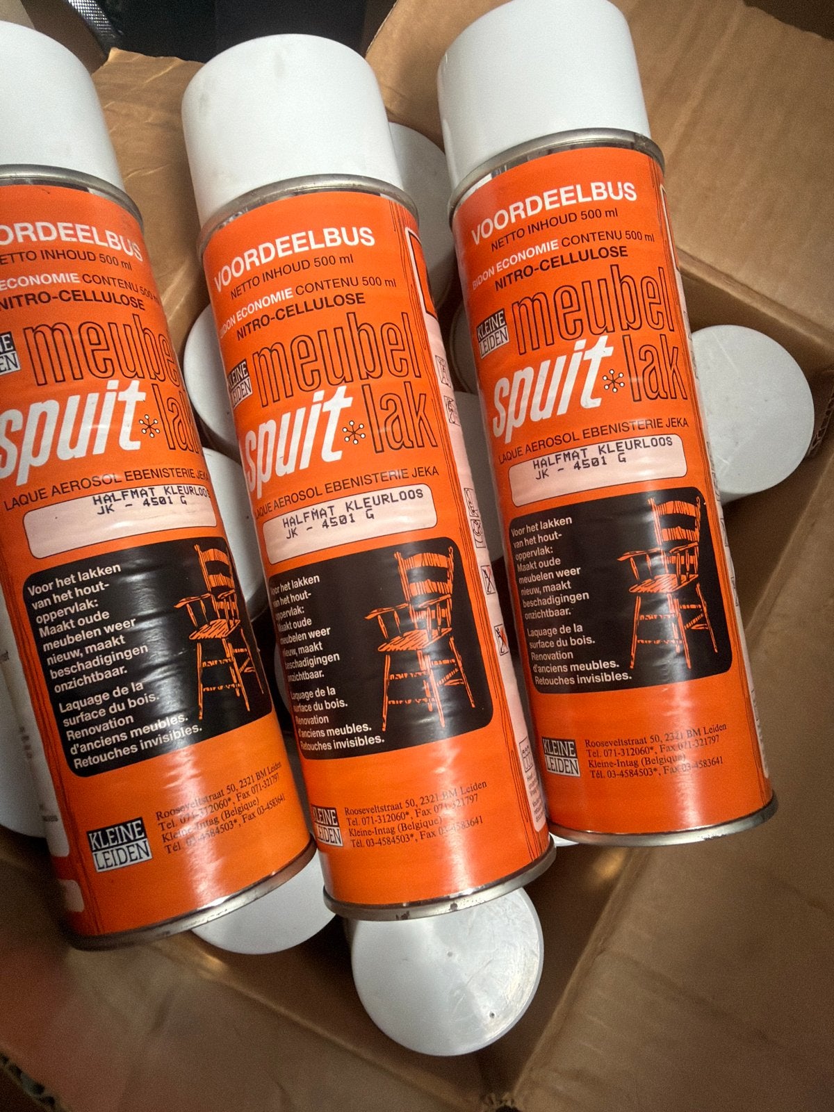 Meubel Spuitlak Halfmat Kleurloos 500ml, Overige kleuren, Nieuw, Ophalen of Verzenden, Lak