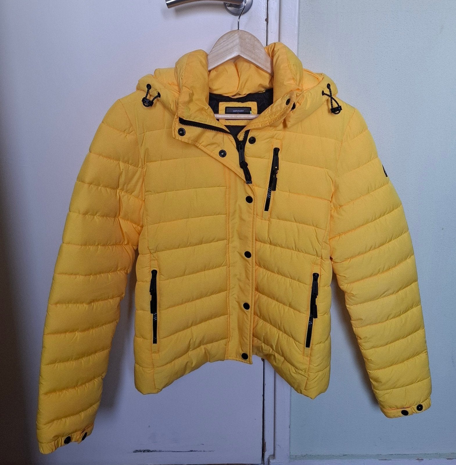 winterjas, Kleding | Dames, Geel, Nieuw, Maat 36 (S), Superdry