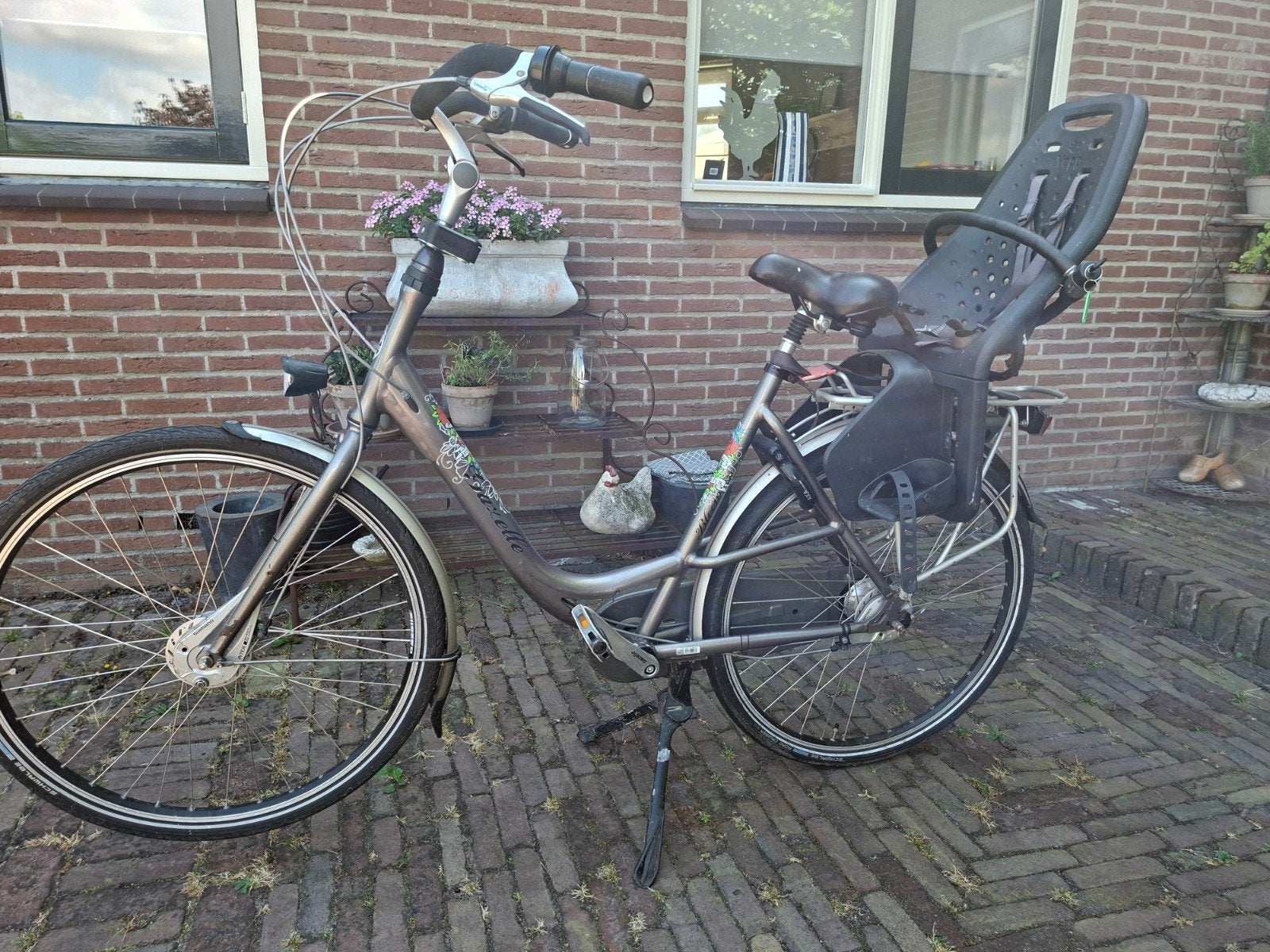 Gazelle moederfiets, Ophalen, Gebruikt, Gazelle, 2 zitjes