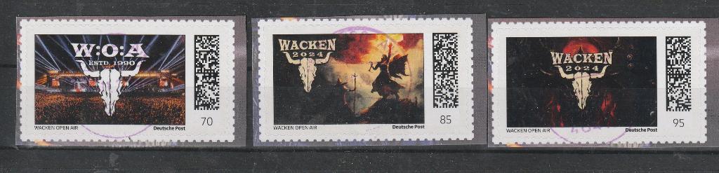 Duitsland  Wacken extra uitgifte, Verzenden, 1990 tot heden, Gestempeld