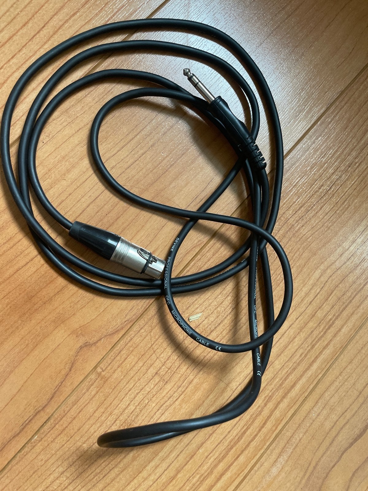 Devine Professionele OFC Microfoonkabel XLR naar Jack, Ophalen of Verzenden, Zo goed als nieuw, Microfoon