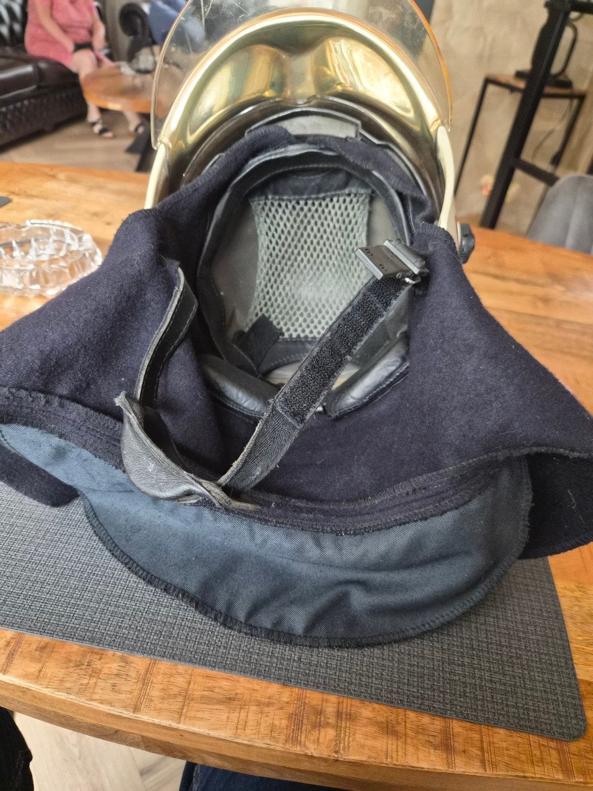 brandweer helm, Verzamelen, Ophalen of Verzenden, Landmacht, Nederland, Helm of Baret