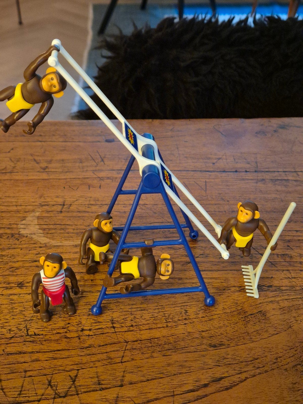 Playmobil Aapjes Circus Act met Jongleur, Gebruikt, Complete set, Ophalen of Verzenden, Figuren