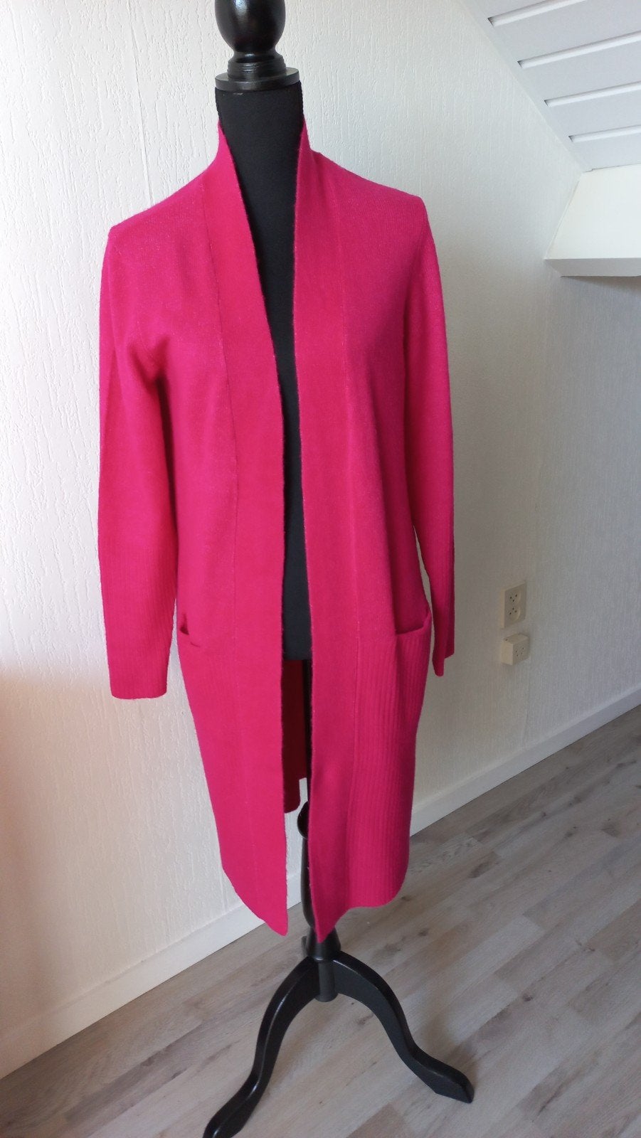 Lang Hema vest in prachtige fuchsia kleur - Maat S, Ophalen of Verzenden, Zo goed als nieuw, Roze, Maat 36 (S)