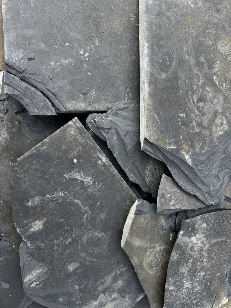 Nippon Pure Black Flagstones 2,5 cm, Tuin en Terras, Ophalen, Keramiek, Nieuw, 10 m² of meer
