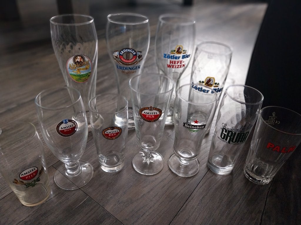 Bier en Wijnglazen, Ophalen, Zo goed als nieuw, Overige typen