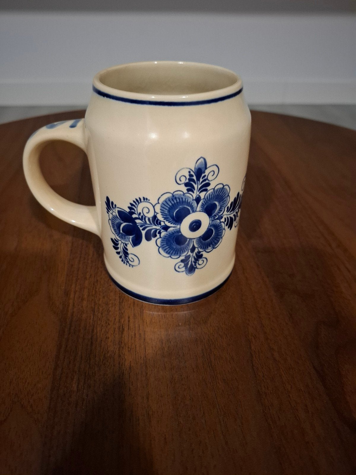 Vintage Delfts Blauw Bierpul met Philips Logo, Ophalen of Verzenden