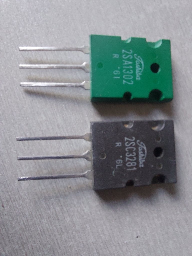 Toshiba complementair setje transistoren 2SA1302 / 2SC3281, Ophalen of Verzenden, Nieuw