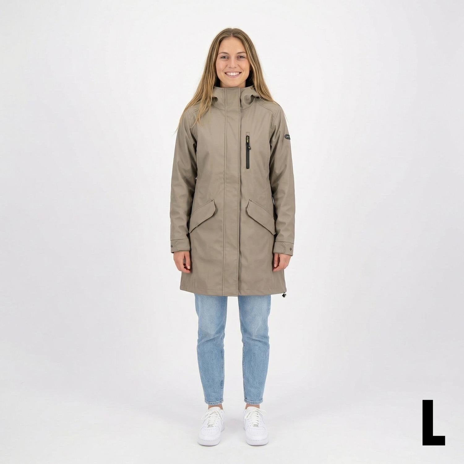 Nieuwe Matix Regenjas - Beige, Maat L, Ophalen of Verzenden, Nieuw, Regenjas, Dames