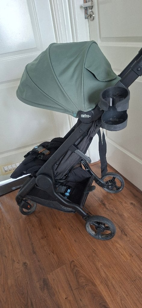 Ergobaby metro+ green (+ black canopy and accesories), Ophalen, Zo goed als nieuw, Overige merken, Verstelbare rugleuning