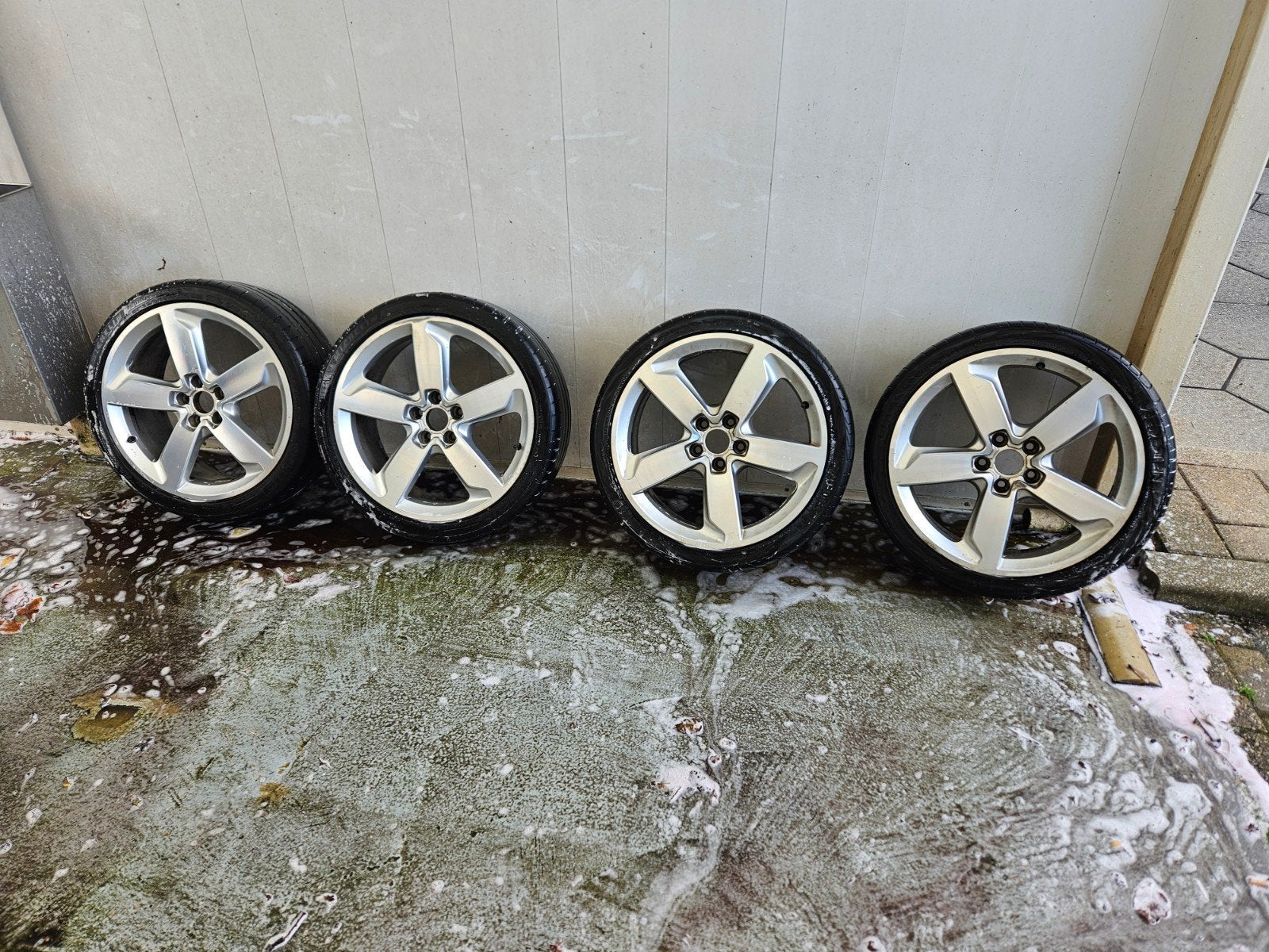 19 inch originele audi rotor velgen 5 x 112, Gebruikt, Banden en Velgen, Zomerbanden, Ophalen
