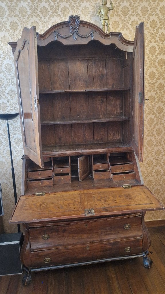 Mooie oude secretaire kast, Ophalen, Gebruikt, Antiek