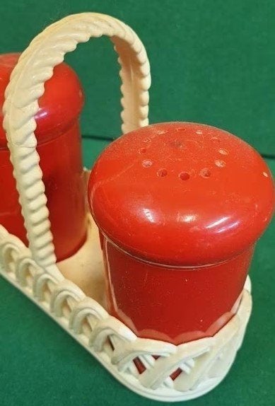 Vintage Zout- en Peperstel in Mand Emsa W. Germany Retro oud, Ophalen of Verzenden, Overige typen