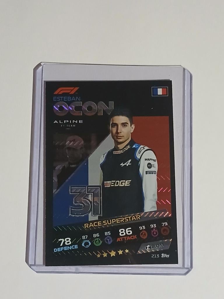 Esteban Ocon Race Superstar Topps Turbo Attax F1 2021, Hobby en Vrije tijd, Verzamelkaartspellen | Overige, Ophalen of Verzenden