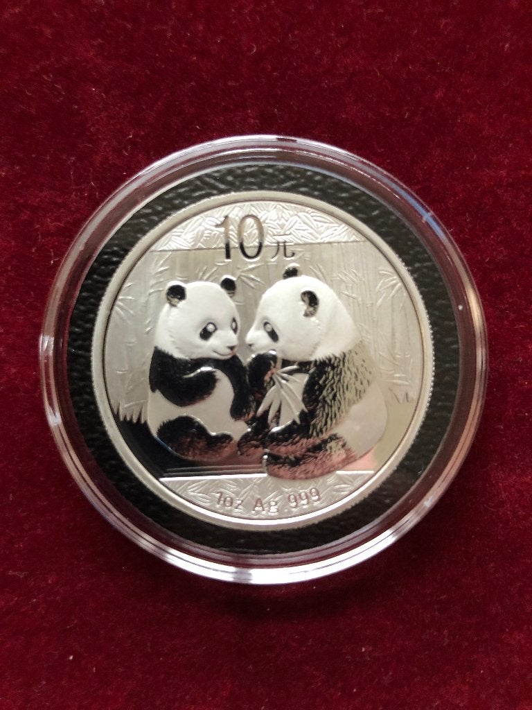 1oz zilver China Panda 2009 10 Yuan, Postzegels en Munten, Ophalen of Verzenden, Oost-Azië, Losse munt, Zilver