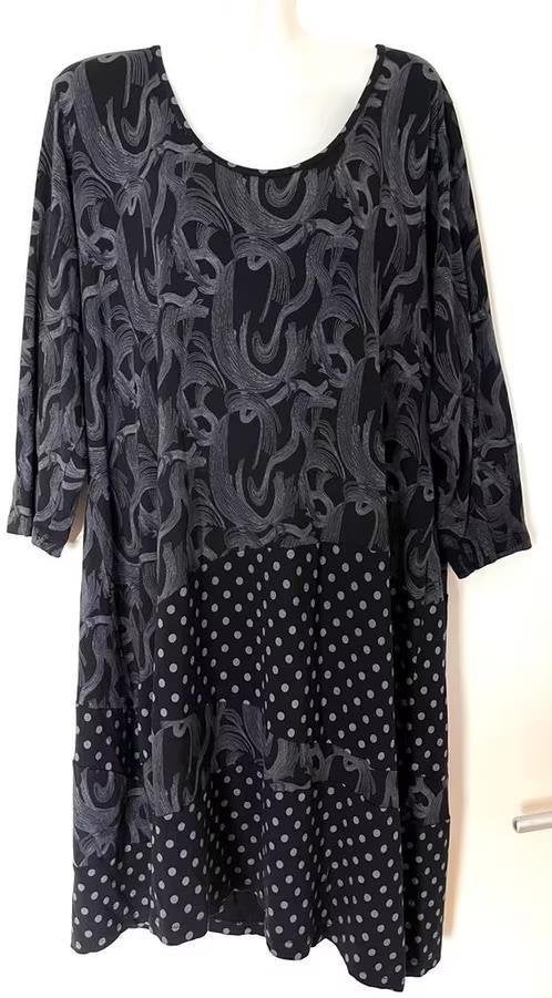 Ophilia jurk/tuniek maat 48[v], Kleding | Dames, Grote Maten, Ophalen of Verzenden, Zo goed als nieuw, Zwart, Jurk