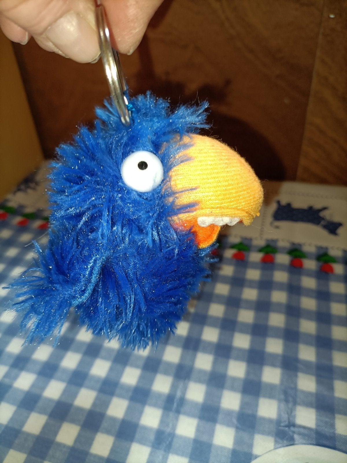 Croky sleutelhanger knuffeltje blauw, Verzamelen, Ophalen of Verzenden, Zo goed als nieuw