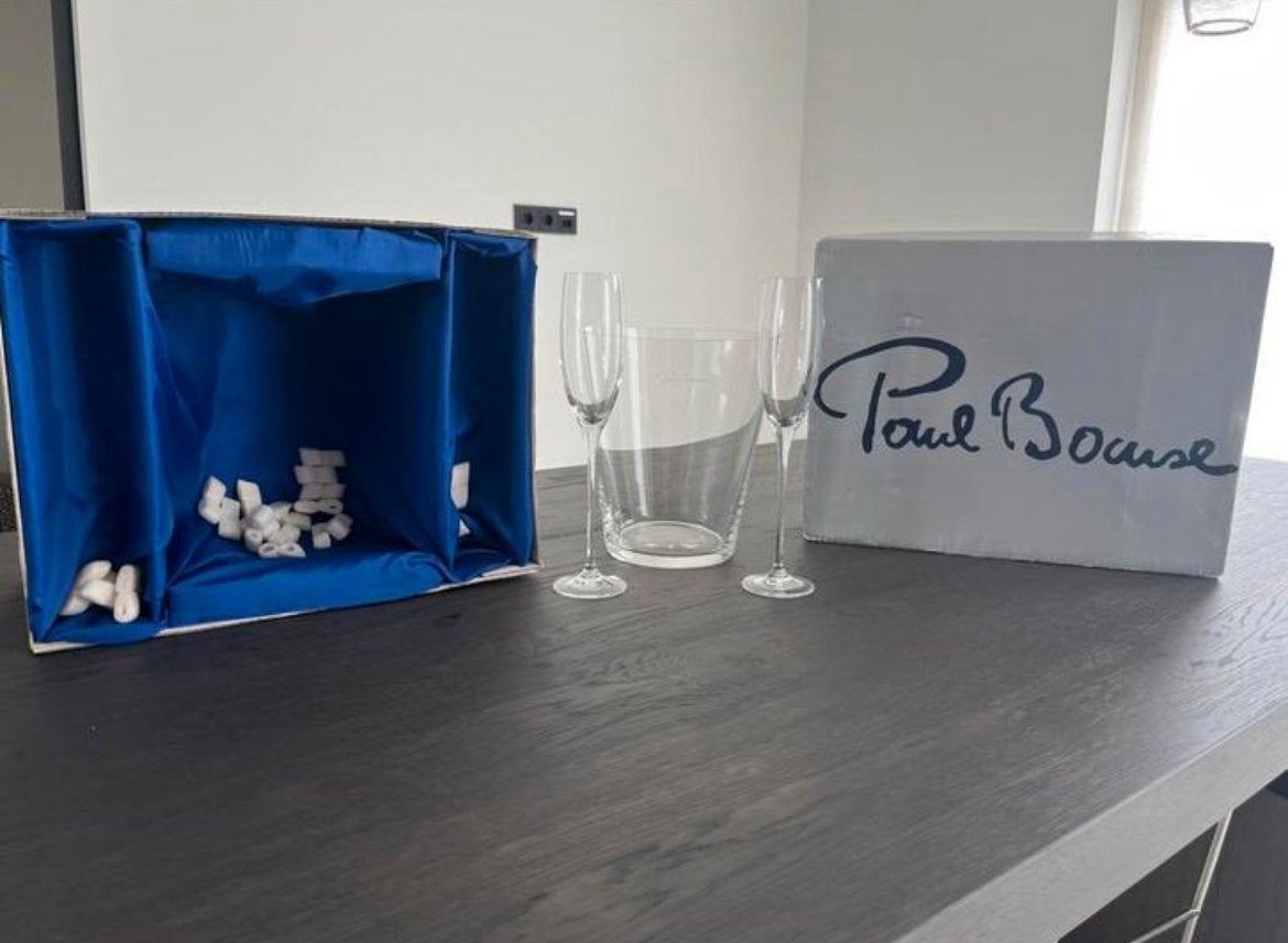 Champagneset Paul Bocuse met koeler en glazen, Ophalen of Verzenden, Nieuw, Overige typen