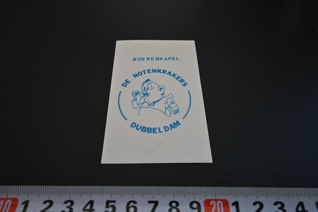 sticker dordrecht dubbeldam boerenkapel de notenkrakers, Verzamelen, Ophalen, Zo goed als nieuw