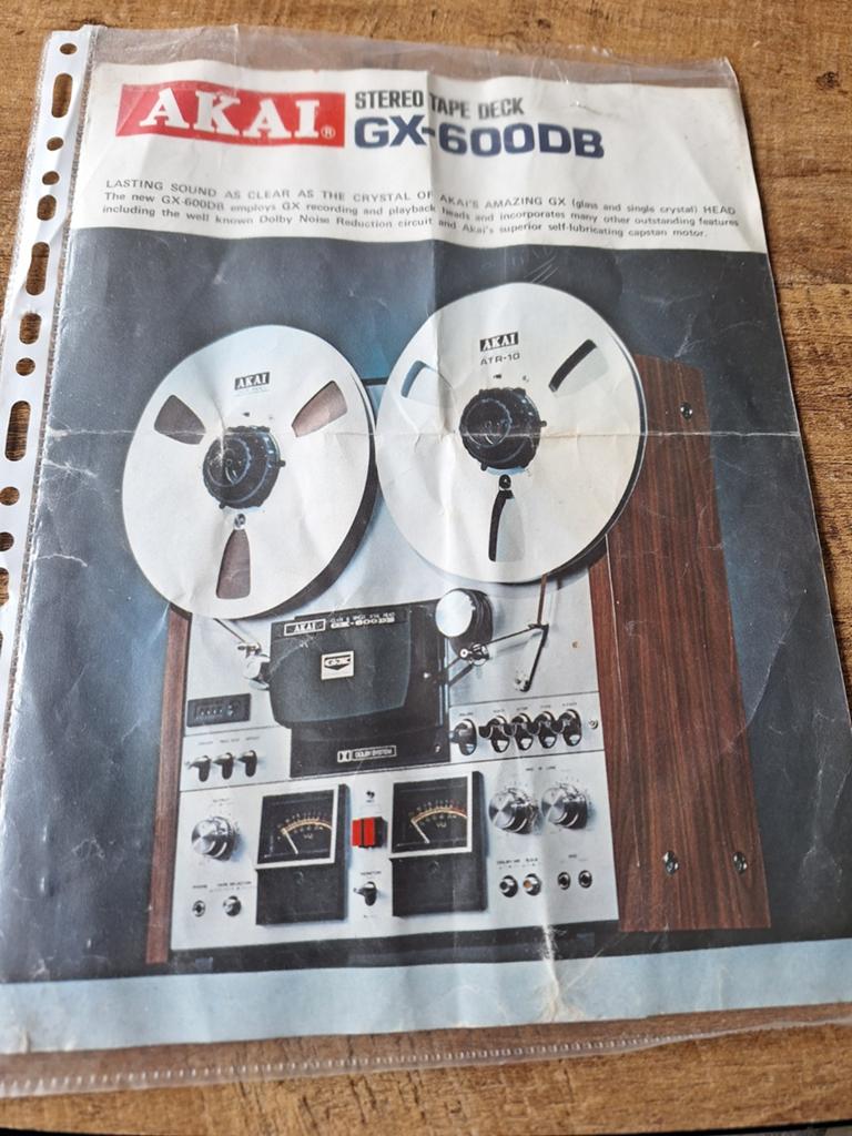 AKAI tape dek GX,600 DB, Ophalen, Bandrecorder