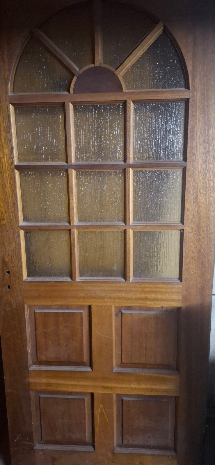 Opdek buitendeur met glas, 85,5x201,5cm, Ophalen, Gebruikt, 80 tot 100 cm, Buitendeur