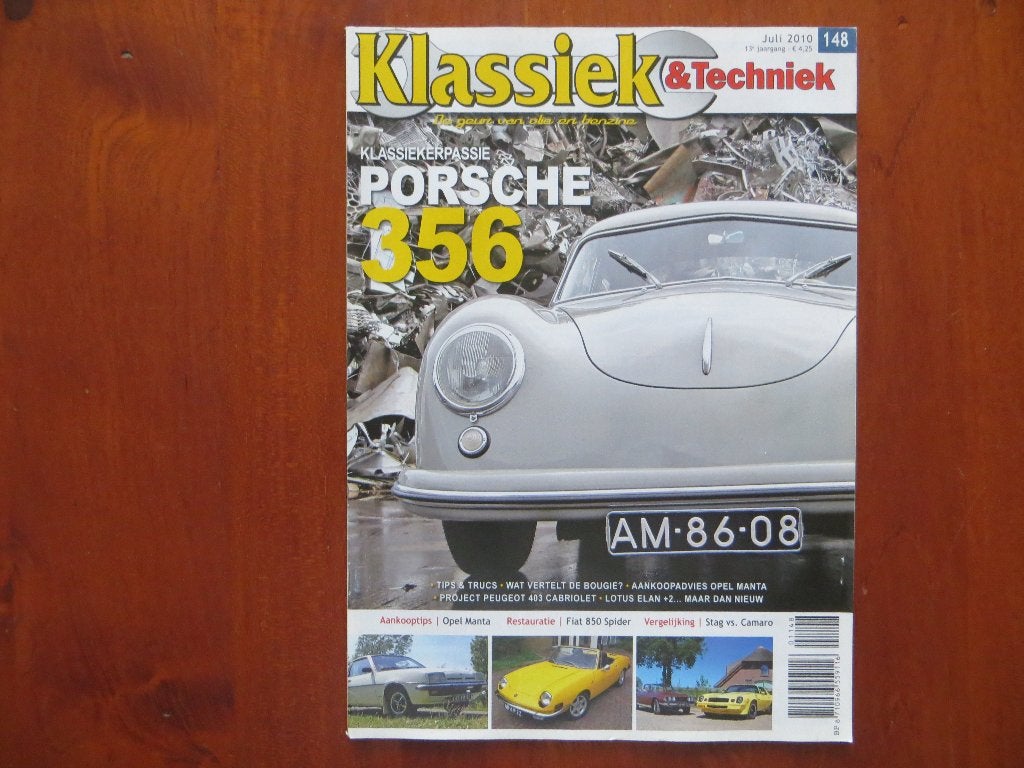Klassiek & Techniek 148 Porsche 356, Opel Manta B, Stag Aut, Ophalen of Verzenden, Nieuw, Porsche