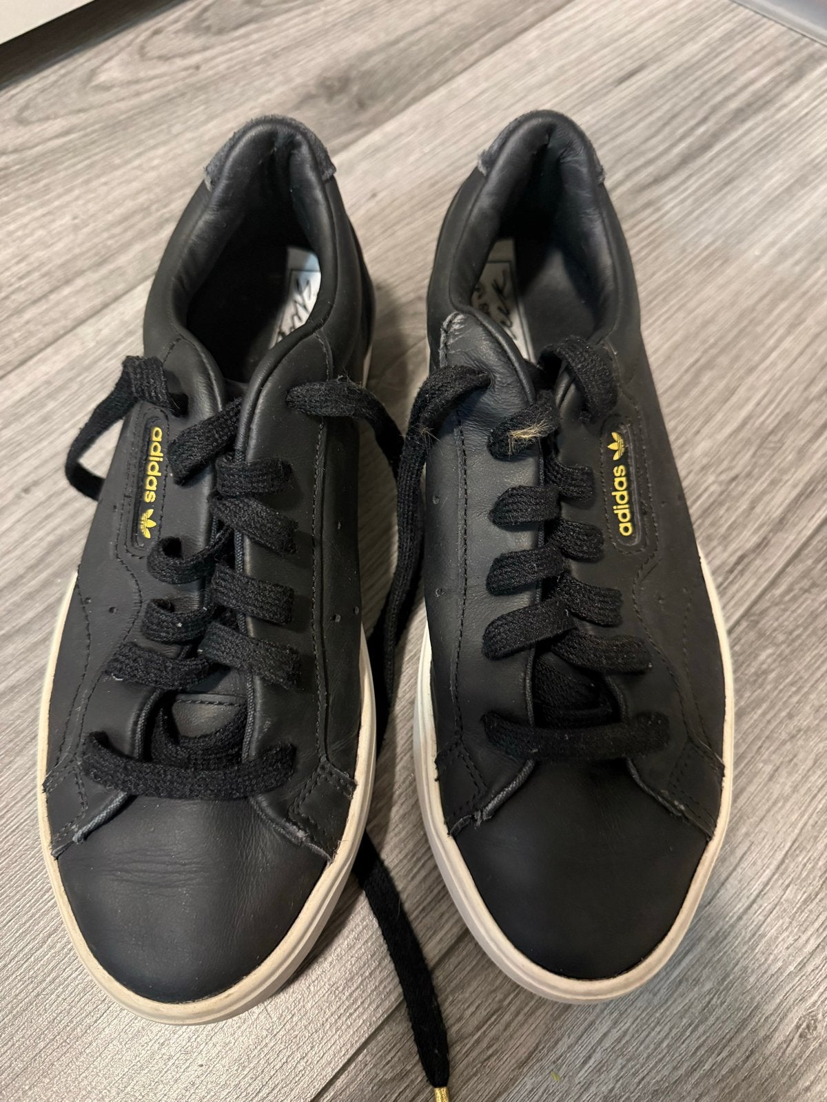 Adidas Sleek Sneakers zwart Dames Maat 36, Zwart, Ophalen of Verzenden, Sneakers of Gympen, Gedragen