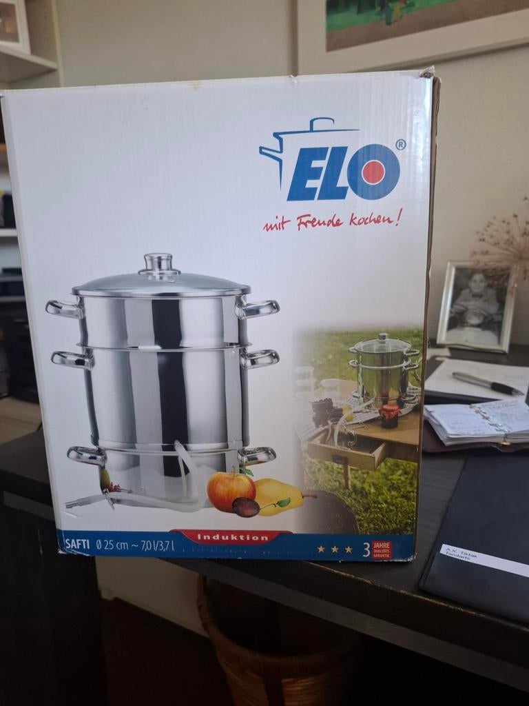 Sap-pan/ontsapper., Huis en Inrichting, Keuken | Potten en Pannen, Gebruikt, Rvs, Ophalen of Verzenden