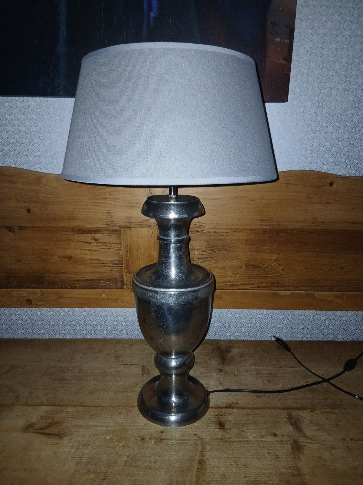 Stranded lamp, Zilver, Ophalen of Verzenden, 70 cm, Met kap