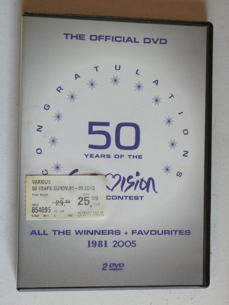 50 Years Of The Eurovision Song Contest 1981 2005 2dvd, Alle leeftijden, Verzenden, Gebruikt