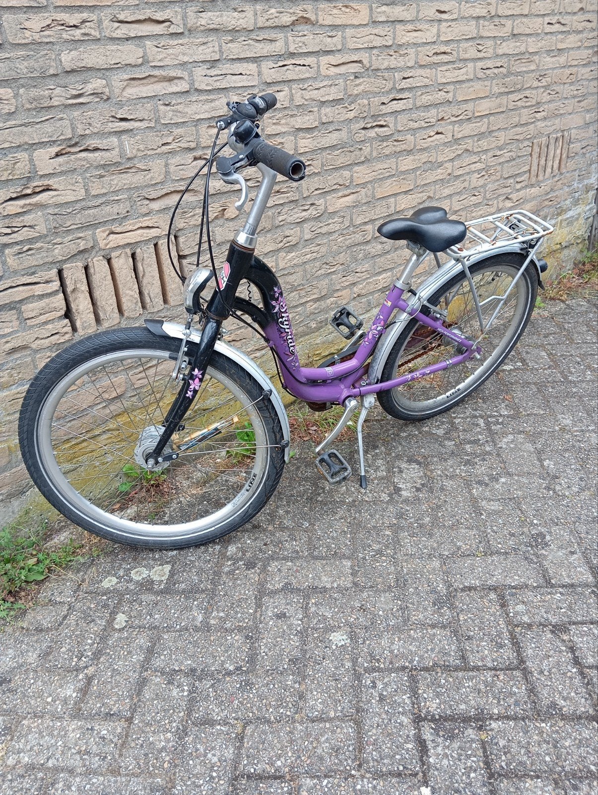 Puky kinderfiets 20 inch - paars/zwart, Ophalen