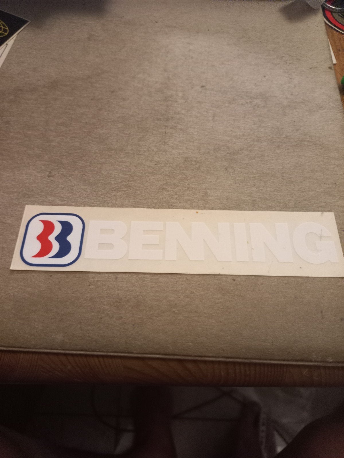 Benning Sticker - Originele Logo Decal, Ophalen of Verzenden