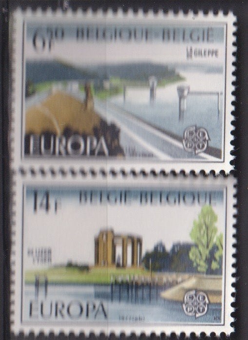 Belgie 1977 EUROPA Gebouwen De IJzer La Gileppe, Verzenden, Postfris, Plaats of Gebouw
