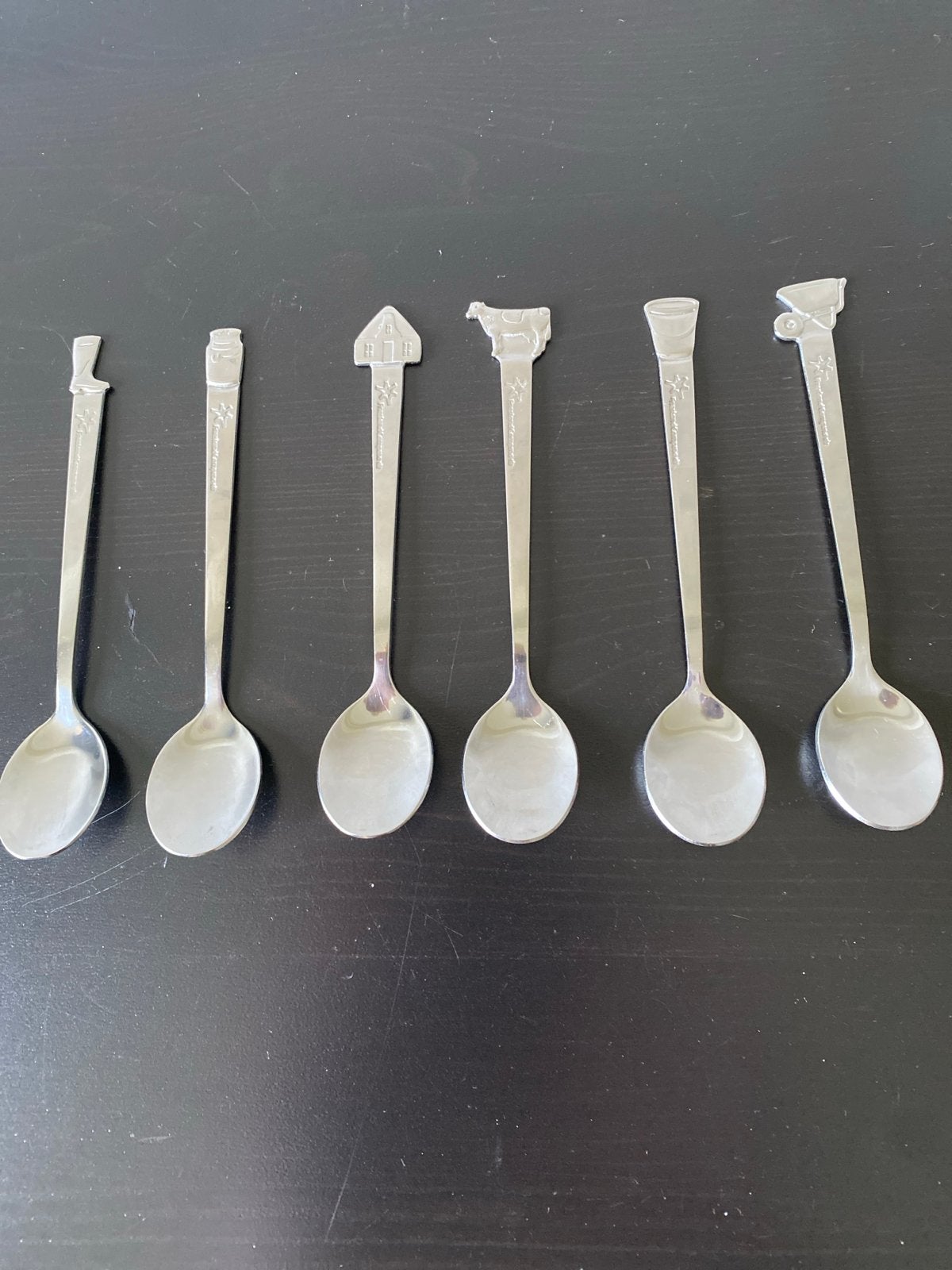 6 Friesland Campina theelepels., Antiek en Kunst, Ophalen of Verzenden